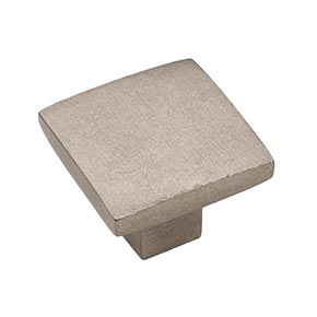 Hardware International [05-502-P] Solid Bronze Cabinet Knob - Mission Series - Platinum Finish - 1 1/4" Sq.