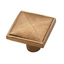 Hardware International [06-502-C] Solid Bronze Cabinet Knob - Mission Series - Champagne Finish - 1 1/4" Sq.