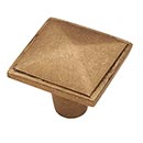 Hardware International [06-503-C] Solid Bronze Cabinet Knob - Mission Series - Champagne Finish - 1 1/2" Sq.