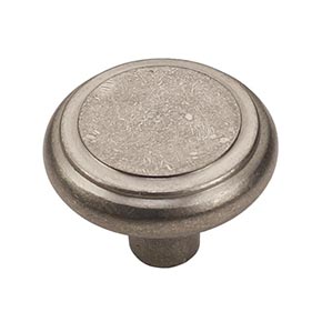 Hardware International [08-503-P] Solid Bronze Cabinet Knob - Renaissance Series - Platinum Finish - 1 1/2" Dia.