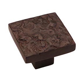 Hardware International [13-502-E] Solid Bronze Cabinet Knob - Champagne Series - Espresso Finish - 1 1/4" Sq.