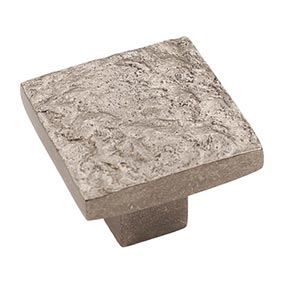 Hardware International [13-503-P] Solid Bronze Cabinet Knob - Champagne Series - Platinum Finish - 1 1/2" Sq.