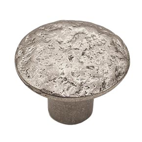 Hardware International [13-603-P] Solid Bronze Cabinet Knob - Deco Series - Platinum Finish - 1 1/2" Dia.