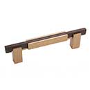 Hardware International [01-106-CE] Solid Bronze Cabinet Pull Handle - Oversized - Edge Series - Champagne / Espresso Finish - 6&quot; C/C - 8&quot; L