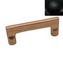 Hardware International [05-103-BL] Solid Brass Cabinet Pull Handle - Standard Sized - Mission Series - Flat Black Finish - 3" C/C - 3 1/2" L