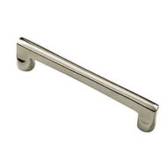 Hardware International [05-104-PN] Solid Brass Cabinet Pull Handle - Standard Sized - Mission Series - Polished Nickel Finish - 4&quot; C/C - 4 1/2&quot; L