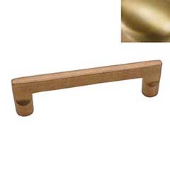 Hardware International [05-104-SB] Solid Brass Cabinet Pull Handle - Standard Sized - Mission Series - Satin Brass Finish - 4&quot; C/C - 4 1/2&quot; L