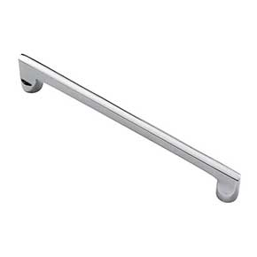 Hardware International [05-106-PC] Solid Brass Cabinet Pull Handle - Oversized - Mission Series - Polished Chrome Finish - 6" C/C - 6 1/2" L