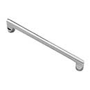 Hardware International [05-106-PC] Solid Brass Cabinet Pull Handle - Oversized - Mission Series - Polished Chrome Finish - 6" C/C - 6 1/2" L