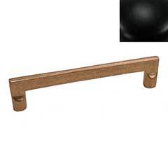 Hardware International [05-106-BL] Solid Brass Cabinet Pull Handle - Oversized - Mission Series - Flat Black Finish - 6&quot; C/C - 6 1/2&quot; L
