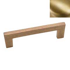 Hardware International [06-104-SB] Solid Brass Cabinet Pull Handle - Standard Sized - Mission Series - Satin Brass Finish - 4&quot; C/C - 4 1/2&quot; L