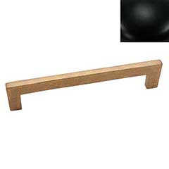 Hardware International [06-106-BL] Solid Brass Cabinet Pull Handle - Oversized - Mission Series - Flat Black Finish - 6&quot; C/C - 6 1/2&quot; L