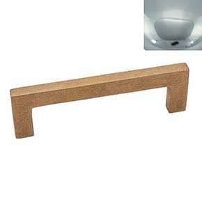 Hardware International [06-196-PC] Solid Brass Cabinet Pull Handle - Standard Sized - Mission Series - Polished Chrome Finish - 96mm C/C - 4 1/2" L