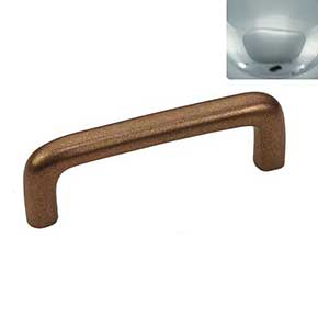 Hardware International [07-103-PC] Solid Brass Cabinet Pull Handle - Standard Sized - Renaissance Series - Polished Chrome Finish - 3" C/C - 3 3/8" L