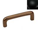 Hardware International [07-103-BL] Solid Brass Cabinet Pull Handle - Standard Sized - Renaissance Series - Flat Black Finish - 3&quot; C/C - 3 3/8&quot; L