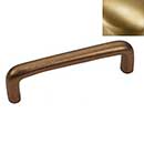 Hardware International [07-104-SB] Solid Brass Cabinet Pull Handle - Standard Sized - Renaissance Series - Satin Brass Finish - 4&quot; C/C - 4 3/8&quot; L