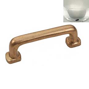 Hardware International [08-103-PN] Solid Bronze Cabinet Pull Handle - Standard Sized - Renaissance Series - Polished Nickel Finish - 3" C/C - 3 5/8" L