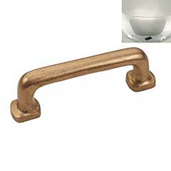 Hardware International [08-103-PN] Solid Brass Cabinet Pull Handle - Standard Sized - Renaissance Series - Polished Nickel Finish - 3&quot; C/C - 3 5/8&quot; L