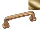 Hardware International [08-103-SB] Solid Bronze Cabinet Pull Handle - Standard Sized - Renaissance Series - Satin Brass Finish - 3" C/C - 3 5/8" L