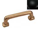 Hardware International [08-103-BL] Solid Brass Cabinet Pull Handle - Standard Sized - Renaissance Series - Flat Black Finish - 3" C/C - 3 5/8" L