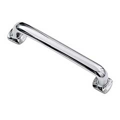 Hardware International [08-104-PC] Solid Brass Cabinet Pull Handle - Standard Sized - Renaissance Series - Polished Chrome Finish - 4&quot; C/C - 4 3/4&quot; L