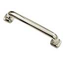 Hardware International [08-104-PN] Solid Brass Cabinet Pull Handle - Standard Sized - Renaissance Series - Polished Nickel Finish - 4" C/C - 4 3/4" L