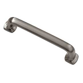 Hardware International [08-104-SN] Solid Bronze Cabinet Pull Handle - Standard Sized - Renaissance Series - Satin Nickel Finish - 4" C/C - 4 3/4" L