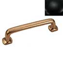 Hardware International [08-104-BL] Solid Brass Cabinet Pull Handle - Standard Sized - Renaissance Series - Flat Black Finish - 4" C/C - 4 3/4" L