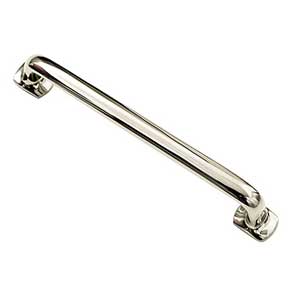 Hardware International [08-106-PN] Solid Brass Cabinet Pull Handle - Oversized - Renaissance Series - Polished Nickel Finish - 6" C/C - 7" L