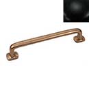 Hardware International [08-106-BL] Solid Brass Cabinet Pull Handle - Oversized - Renaissance Series - Flat Black Finish - 6" C/C - 7" L