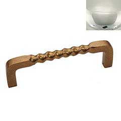 Hardware International [09-105-PN] Solid Brass Cabinet Pull Handle - Oversized - Mission Series - Polished Nickel Finish - 5&quot; C/C - 5 3/8&quot; L