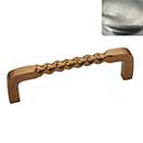 Hardware International [09-105-SN] Solid Brass Cabinet Pull Handle - Oversized - Mission Series - Satin Nickel Finish - 5" C/C - 5 3/8" L