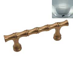 Hardware International [11-103-PC] Solid Brass Cabinet Pull Handle - Standard Sized - Natural Series - Polished Chrome Finish - 3&quot; C/C - 4 1/4&quot; L