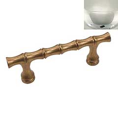 Hardware International [11-103-PN] Solid Brass Cabinet Pull Handle - Standard Sized - Natural Series - Polished Nickel Finish - 3&quot; C/C - 4 1/4&quot; L