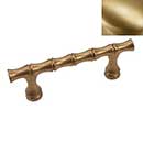 Hardware International [11-103-SB] Solid Brass Cabinet Pull Handle - Standard Sized - Natural Series - Satin Brass Finish - 3" C/C - 4 1/4" L