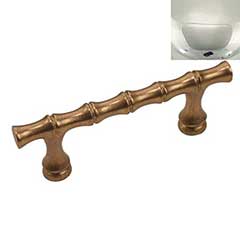 Hardware International [11-104-PN] Solid Bronze Cabinet Pull Handle - Standard Sized - Natural Series - Polished Nickel Finish - 4&quot; C/C - 5 5/8&quot; L