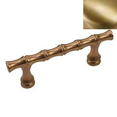 Hardware International [11-104-SB] Solid Bronze Cabinet Pull Handle - Standard Sized - Natural Series - Satin Brass Finish - 4&quot; C/C - 5 5/8&quot; L
