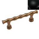 Hardware International [11-104-BL] Solid Bronze Cabinet Pull Handle - Standard Sized - Natural Series - Flat Black Finish - 4" C/C - 5 5/8" L