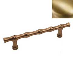 Hardware International [11-106-SB] Solid Brass Cabinet Pull Handle - Oversized - Natural Series - Satin Brass Finish - 6&quot; C/C - 8 1/2&quot; L