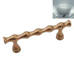 Hardware International [11-196-PC] Solid Brass Cabinet Pull Handle - Standard Sized - Natural Series - Polished Chrome Finish - 96mm C/C - 5 3/8&quot; L