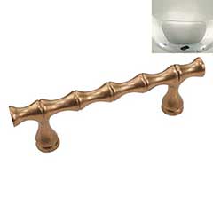 Hardware International [11-196-PN] Solid Brass Cabinet Pull Handle - Standard Sized - Natural Series - Polished Nickel Finish - 96mm C/C - 5 3/8&quot; L