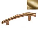 Hardware International [12-103-SB] Solid Brass Cabinet Pull Handle - Standard Sized - Natural Series - Satin Brass Finish - 3&quot; C/C - 4 5/8&quot; L