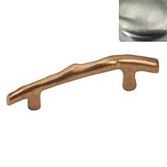 Hardware International [12-103-SN] Solid Brass Cabinet Pull Handle - Standard Sized - Natural Series - Satin Nickel Finish - 3&quot; C/C - 4 5/8&quot; L
