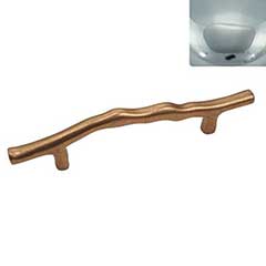 Hardware International [12-105-PC] Solid Brass Cabinet Pull Handle - Oversized - Natural Series - Polished Chrome Finish - 5&quot; C/C - 7 7/8&quot; L
