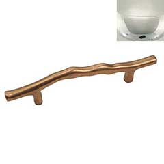 Hardware International [12-105-PN] Solid Brass Cabinet Pull Handle - Oversized - Natural Series - Polished Nickel Finish - 5&quot; C/C - 7 7/8&quot; L