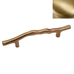 Hardware International [12-105-SB] Solid Brass Cabinet Pull Handle - Oversized - Natural Series - Satin Brass Finish - 5&quot; C/C - 7 7/8&quot; L