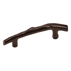 Hardware International [12-196-E] Solid Bronze Cabinet Pull Handle - Standard Sized - Natural Series - Espresso Finish - 96mm C/C - 6 1/2&quot; L