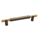 Hardware International [01-206-EC] Solid Bronze Cabinet Pull Handle - Oversized - Edge Series - Espresso / Champagne Finish - 6" C/C - 7 3/8" L