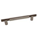 Hardware International [01-206-PE] Solid Bronze Cabinet Pull Handle - Oversized - Edge Series - Platinum / Espresso Finish - 6" C/C - 7 3/8" L