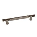 Hardware International [01-296-PE] Solid Bronze Cabinet Pull Handle - Standard Sized - Edge Series - Platinum / Espresso Finish - 96mm C/C - 5 3/8" L